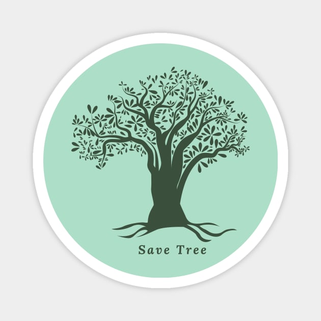 Save Tree Magnet by Tumair